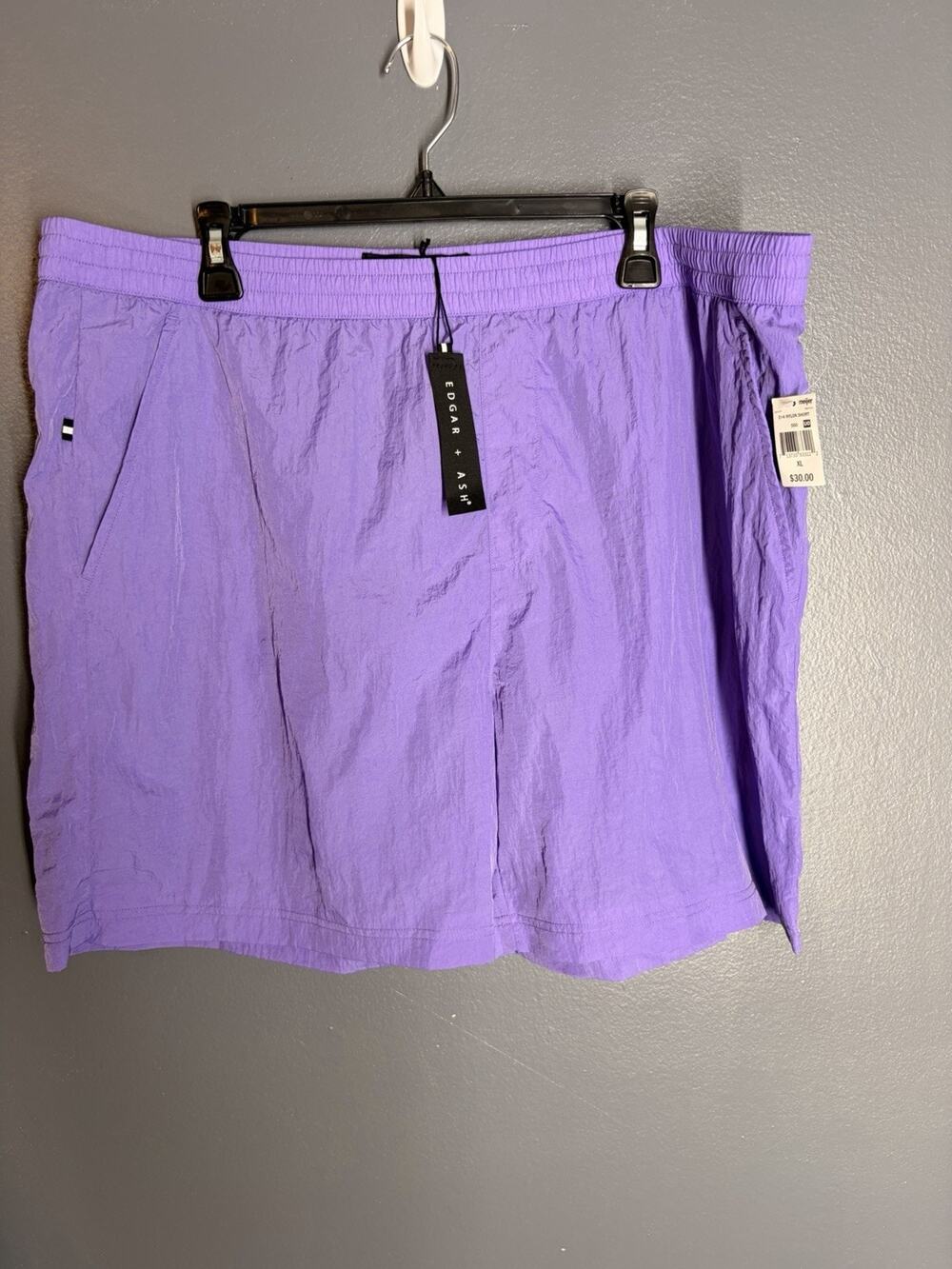 Edgar + Ash Shorts Mens Xl Purple Swimming Techwear Gorpcore Hiking 4027